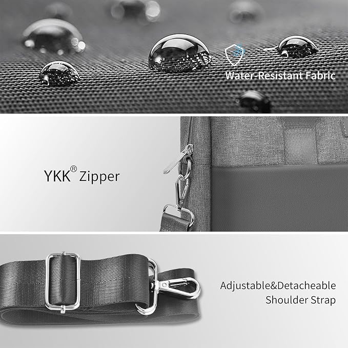 WIWU 14 Inch Laptop Bag for Men Women, Water-Resistant Laptop Case - Image 6