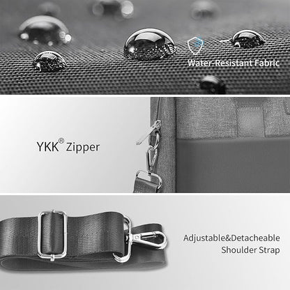 WIWU 14 Inch Laptop Bag for Men Women, Water-Resistant Laptop Case - Image 6