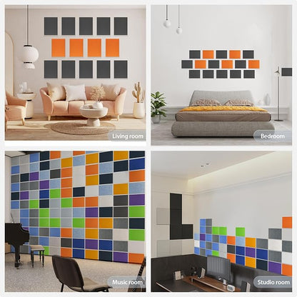 12 Pack Acoustic Panels Self Adhesive Sound Proof Foam, High Density Sound - Image 7