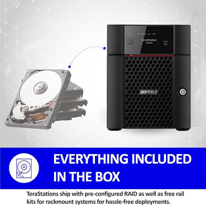 BUFFALO TeraStation 3430DN 4-Bay 32TB Desktop Small-Med Business NAS w/Hard - Image 4