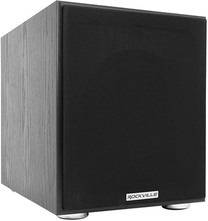 Rockville RPA60BT Home Theater Receiver Amp+ 5.25" White Ceiling Speakers+Sub - Image 9
