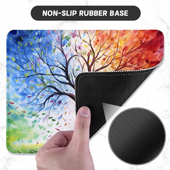 ITNRSIIET Mouse Pad with Stitched Edge Premium Textured Smooth Precise - Image 3