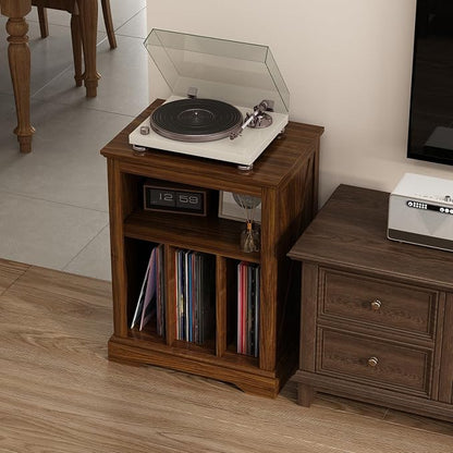 Farmhouse Record Player Stand, 3 Tier End Table, Turntable Stand - Image 4