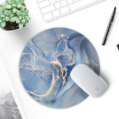 ITNRSIIET Round Mouse Pad with Stitched Edge Premium-Textured Waterproof - Image 7