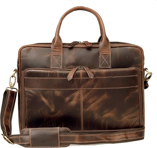 VC VINTAGE COUTURE Leather briefcase bag by VCVINTAGECOUTURE