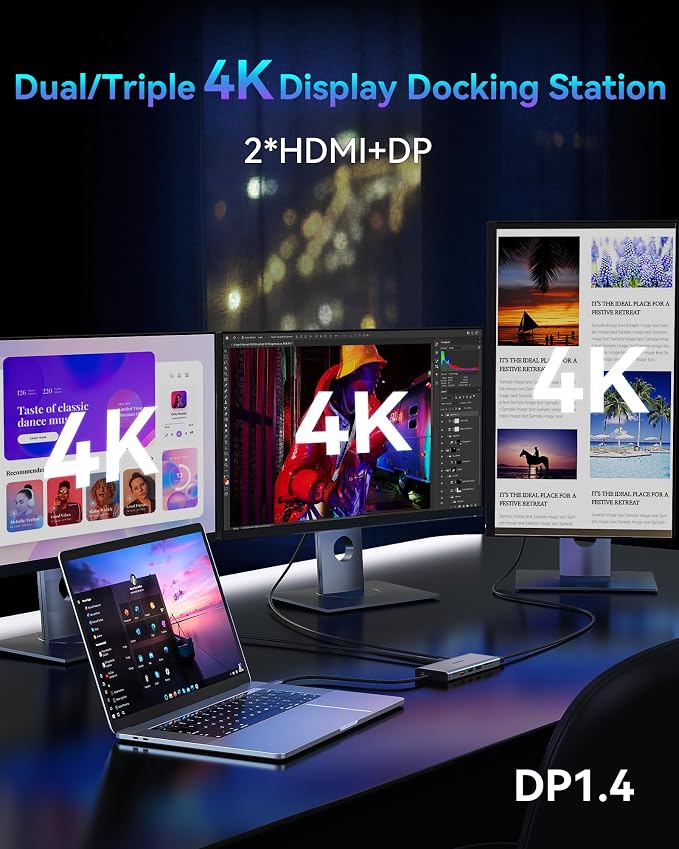 USB C Docking Station Dual Monitor - Image 3