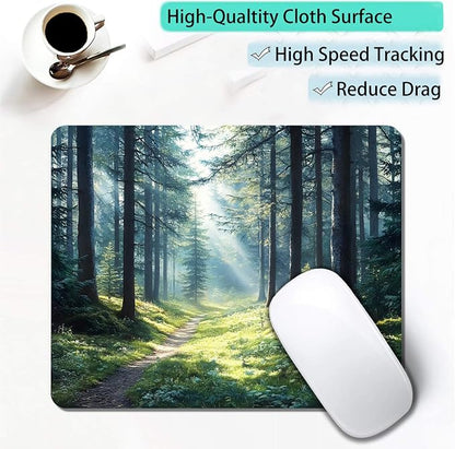 Aesthetic Natural Forest Custom Mouse Pad - Image 3