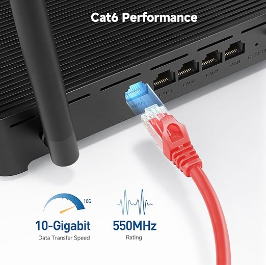 Cable Matters 10Gbps Snagless Cat 6 Ethernet Cable - 10ft - Image 3