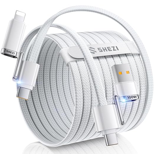 SHEZI 4-in-1 Compatible with USB C to Lightning Cable 100W Fast Charging & Data - Image 8
