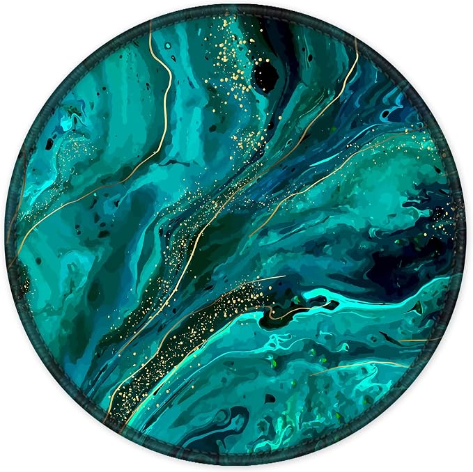 ITNRSIIET Round Mouse Pad with Stitched Edge Premium-Textured Waterproof by +ITNRSIIET