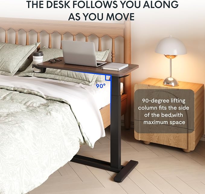 FLEXISPOT Medical Adjustable Overbed Bedside Table - Image 5