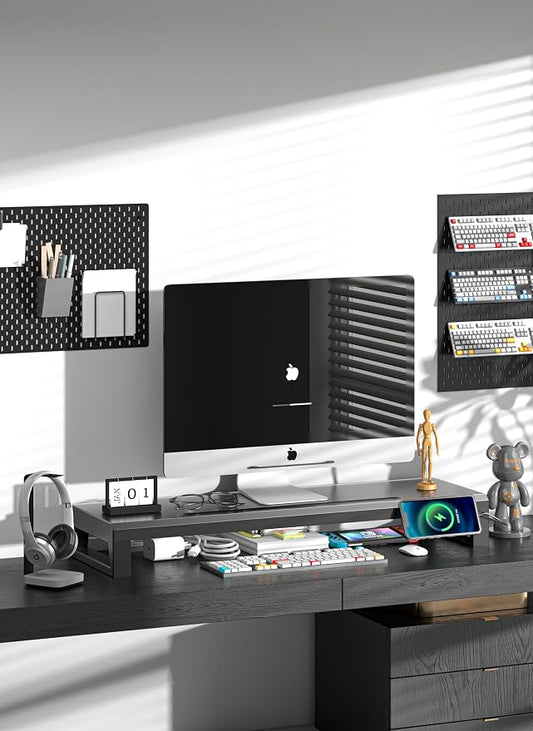 Computer monitor stand Laptop Desk Shelf & Monitor Riser ，27.55 inches long - Image 2