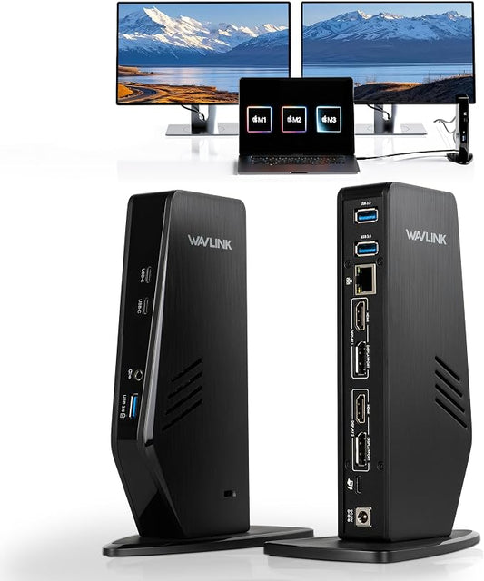 WAVLINK USB 3.0 and USB-C Universal Laptop Docking Station by WAVLINK%C2%AE
