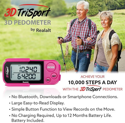 Realalt 3DTriSport 3D Walking Pedometer - Image 6