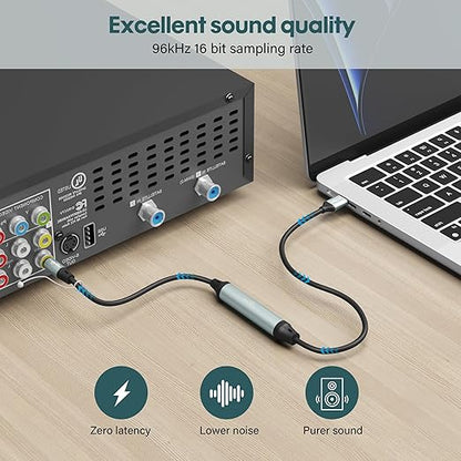 Adoreen Unidirectional USB A 2.0 to Toslink Digital Optical Audio Cable 6 Ft - Image 5