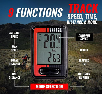 CATEYE Wired Bike Computer – Entry-Level Speedometer and Odometer, Auto - Image 2