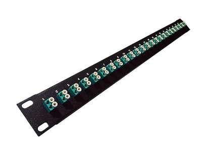 Ultra Spec Cables 24 Port LC Fiber Patch Panel 10Gb/40Gb Multimode 19" by UltraSpecCables