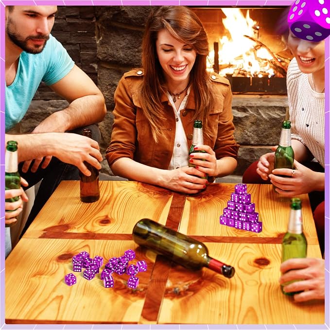 36 Piece 19 mm Casino Style Craps Dice Sets Acrylic and Translucent D6 Dice - Image 3