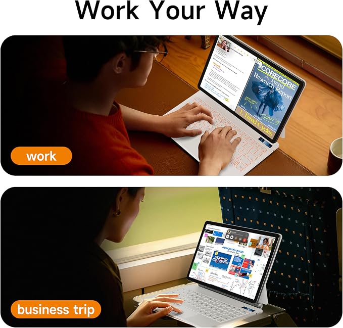 Keyboard Case for 12.4-inch Samsung Galaxy Tab S10+ Plus/S9+ Plus/S9 FE+ - Image 7