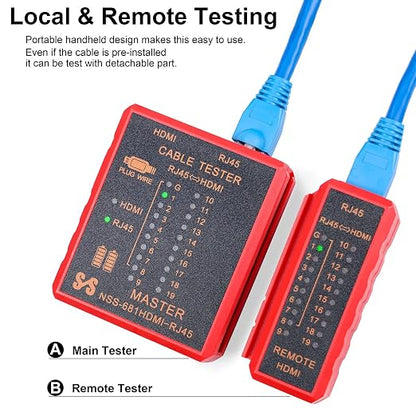 HDMI Tester Portable High Definition Network Cable Tester Checker - Image 4
