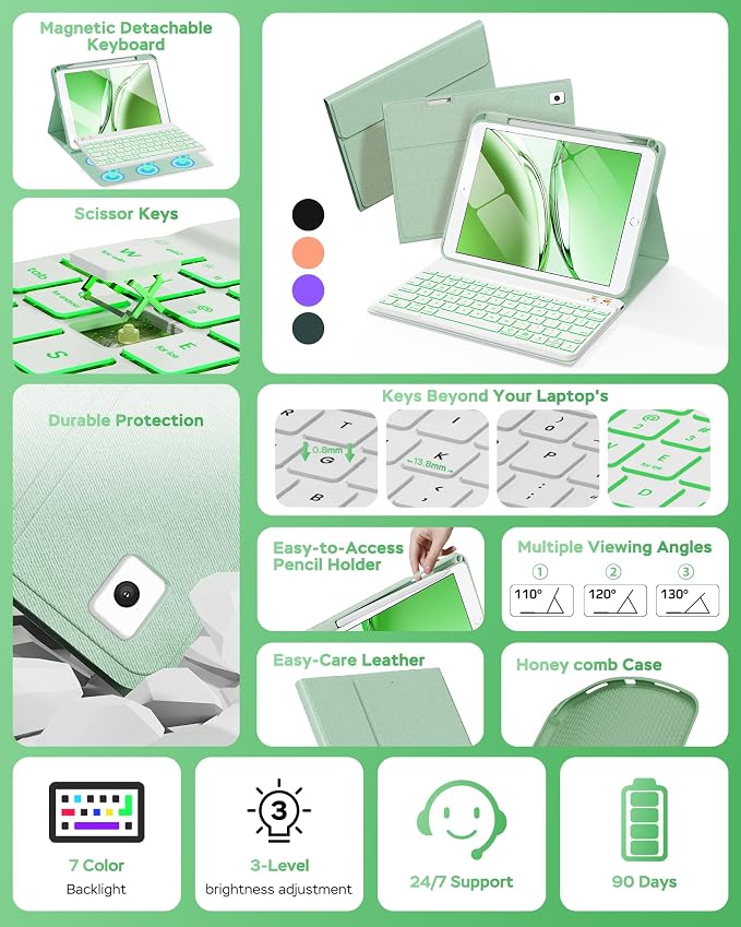 Keyboard Case for iPad 9th 8th 7th Generation Case 10.2" - Image 3