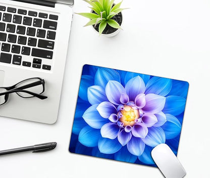 Blooming Blue Lotus Flower Mouse Pads - Image 6