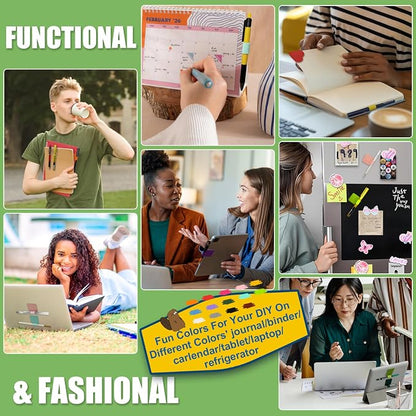 Pen Loop Holder for Notebook 14 Colors Self-Adhesive Stick On Pen Holder - Image 7