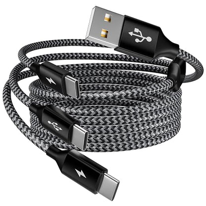 Multi Charging Cable, USB C Splitter Cable, 3 in 1 Travel Fast Charging Cord by MPATIBY