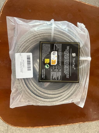 TooTaci 3/16" Stainless Steel Cable, 100ft Wire Rope - Image 8