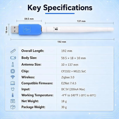 ZigBee 3.0 USB Dongle, Compatible - Image 7