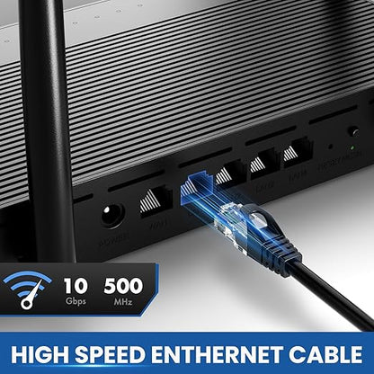 Cat 6 Ethernet Cable 40 ft, 10Gbps High Speed Ethernet Cable, Internet Cable - Image 2