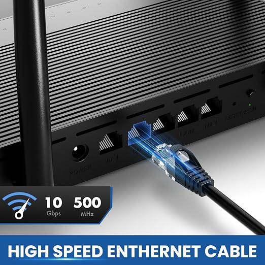 Cat 6 Ethernet Cable 40 Ft 2 Pack, Cat 6 Cable Outdoor&Indoor, High Speed - Image 2