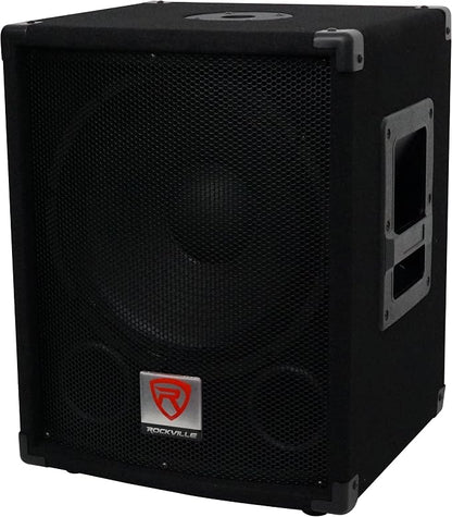 Rockville SBG1124 12" 600W Passive 4-Ohm Pro DJ Subwoofer, MDF Cabinet - Image 8