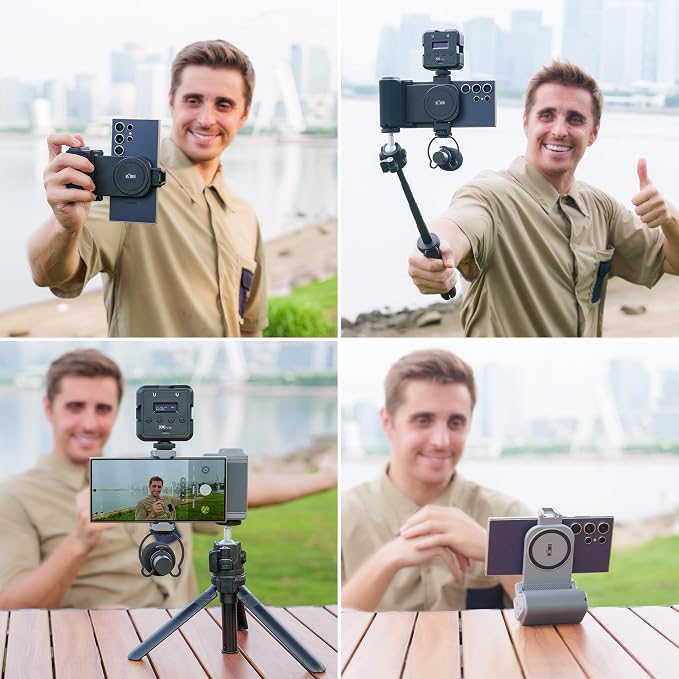 KIWIFOTOS Travel Phone Camera Grip Smartphones Tripod Handle - Image 4