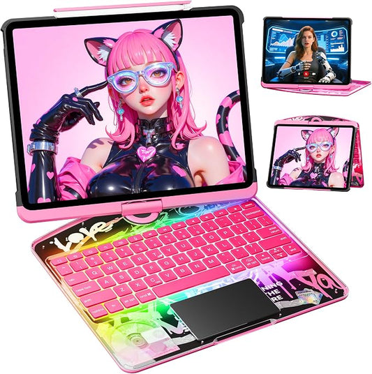 KITONE Transparent Case with Wireless Keyboard by Unknown