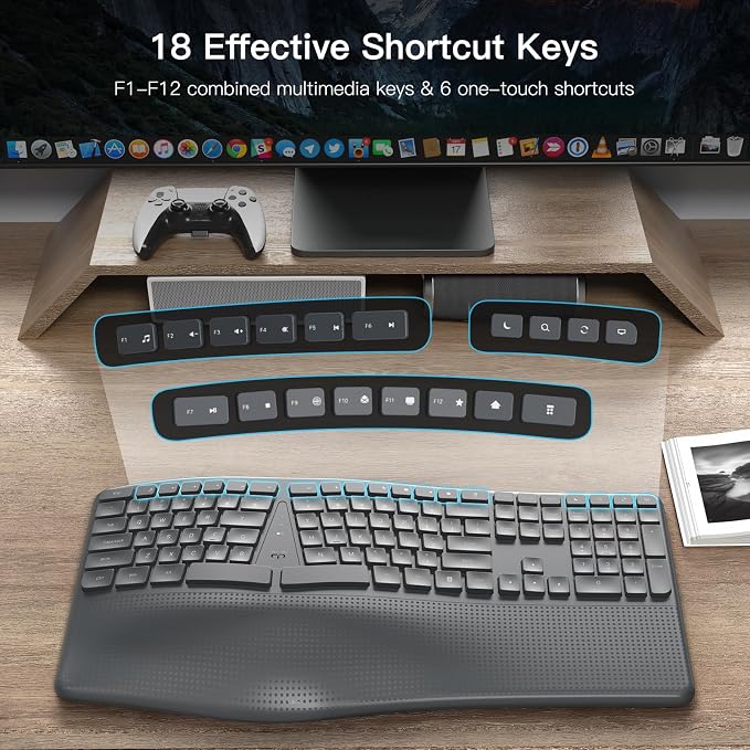 Ergonomic Wireless Keyboard - Image 5