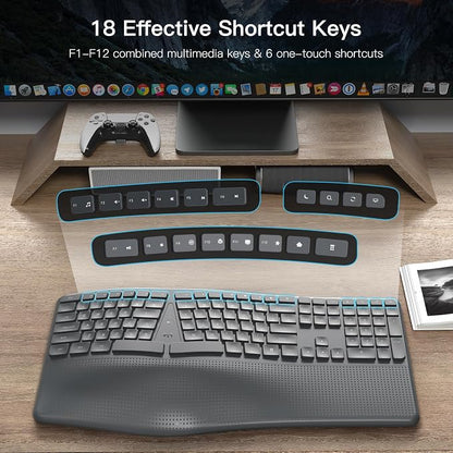 Ergonomic Wireless Keyboard - Image 5