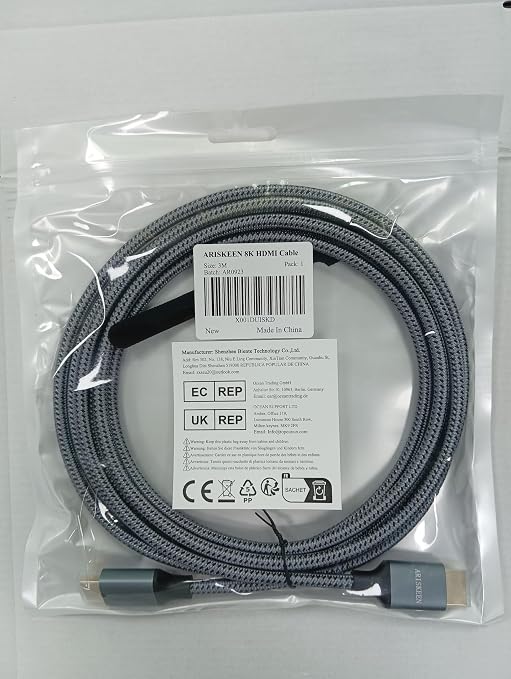 ARISKEEN 8K HDMI Cable 9 FT, 48Gbps High Speed HDMI 2.1 Cable, 8K 60Hz - Image 8