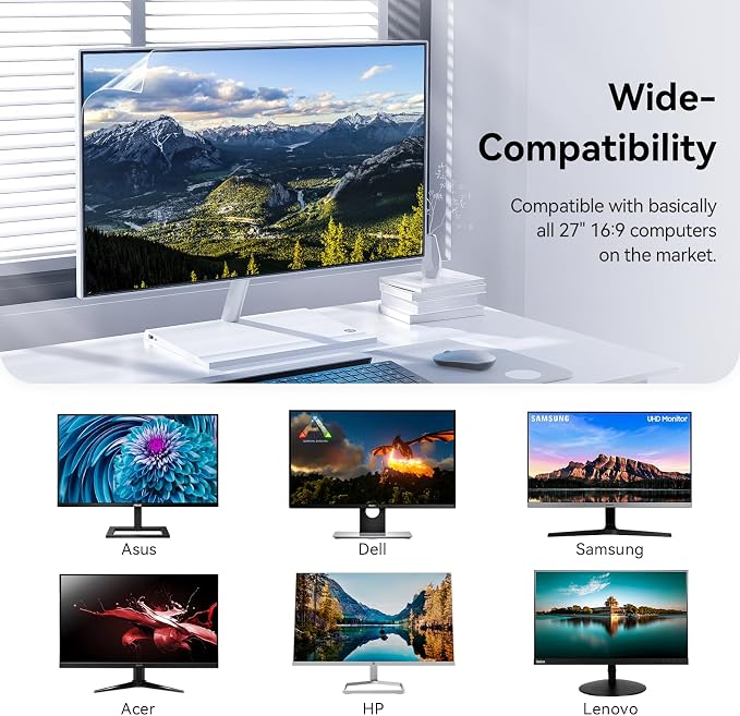 27 Inch Anti Blue Light Anti Glare Computer Screen Protector - Image 7