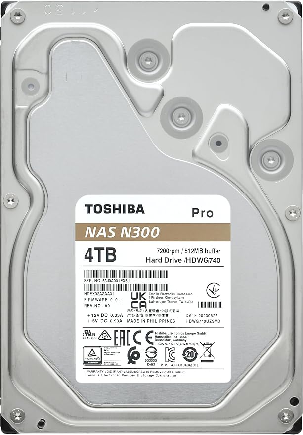 Toshiba N300 PRO 4TB Large-Sized Business NAS 3.5-Inch Internal Hard Drive - Image 6
