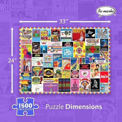 Re-marks 1970s Pop Culture Puzzle, 1500 Pieces - Image 3