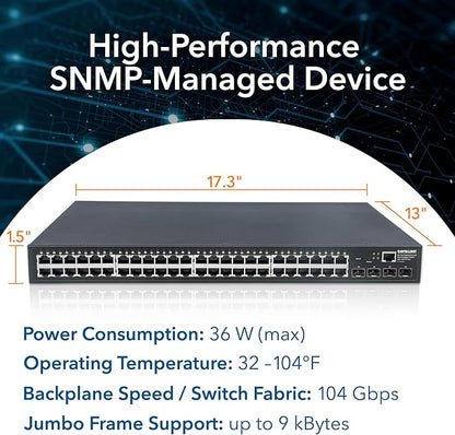 Intellinet 48 Port Web Managed Gigabit Ethernet Switch - Image 6