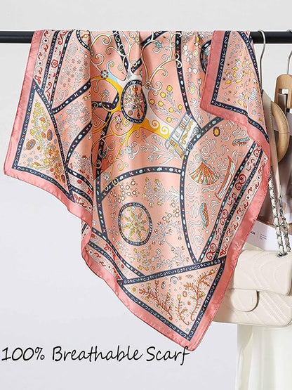 Silky Scarf for Women Lightweight Satin Bandanas Neck Hair Wrap For Sleeping - Image 4