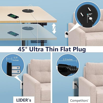 LIDER PD 65W GaN Technology Desktop Power Grommet, Power Delivery, USB-A and 2 - Image 6