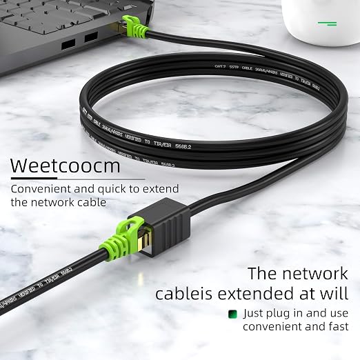 Ethernet Extension Cable 40ft, Network Cat6a Extension Patch Cable RJ45 Cords - Image 5