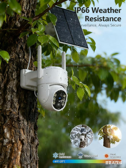 Gianteye 4G LTE Cellular Solar Security Cameras Wireless Outdoor, No WiFi Solar - Image 4