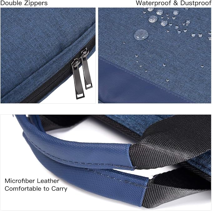 15.6 Inch Laptop Sleeve Bag, Waterproof Men Women TSA Case - Image 5