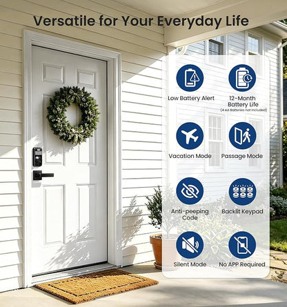 Veise Keyless Entry Door Lock - Image 5