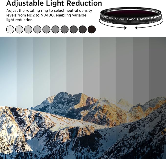 52mm Variable ND2-ND400 Filter - Image 2