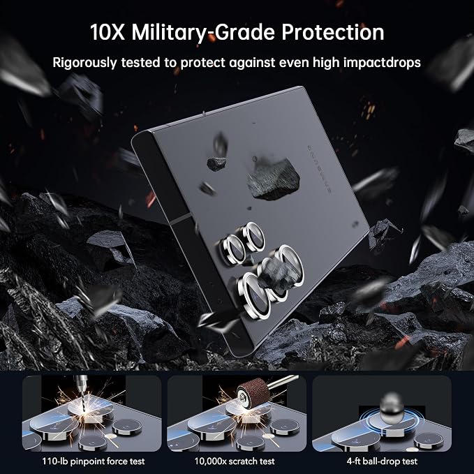 For Samsung Galaxy S25 Ultra Camera Lens Protector, Individual Lens Protector - Image 4